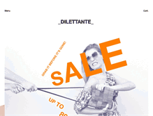Tablet Screenshot of dilettante.net